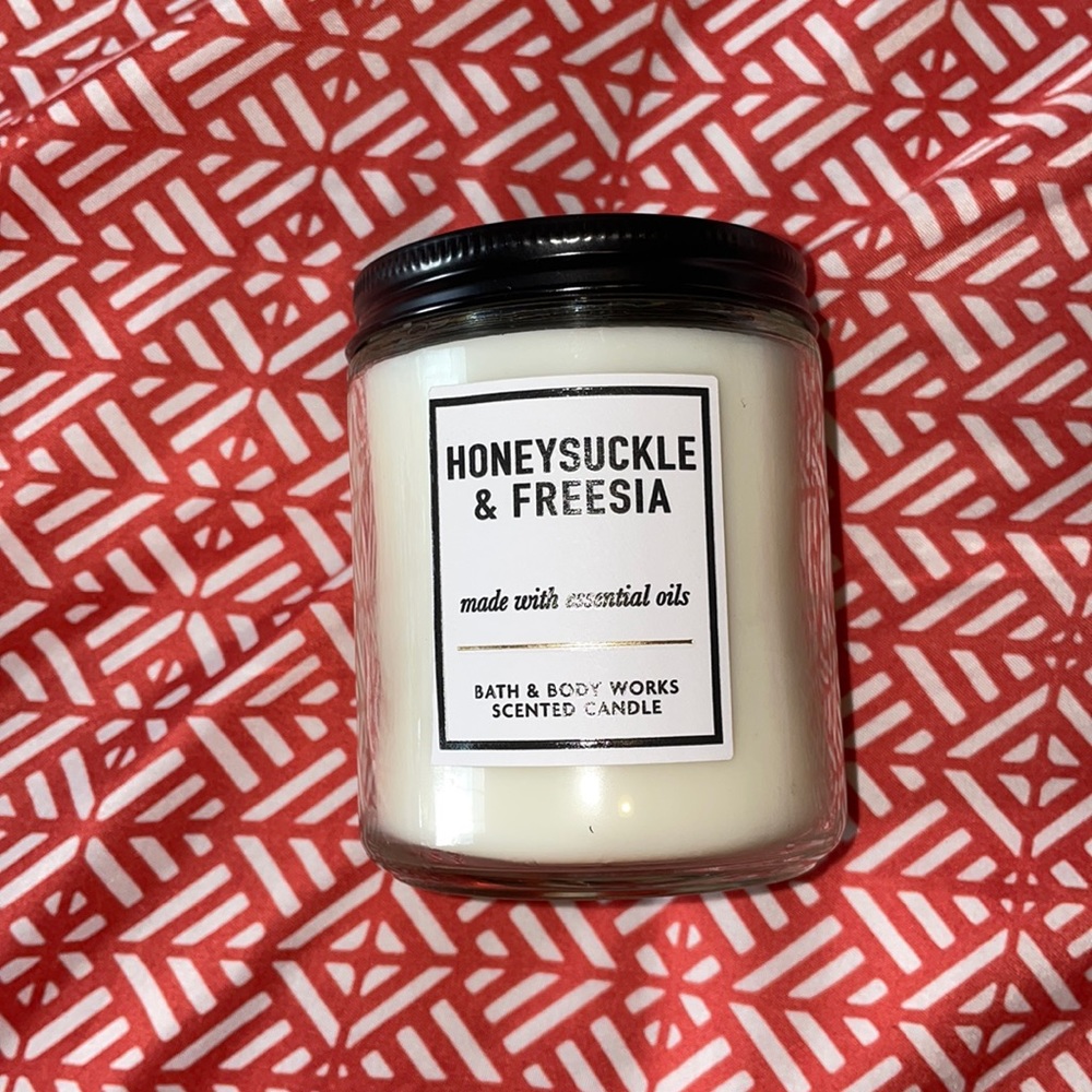 Honeysuckle & Freesia Bath and Body Works Candle